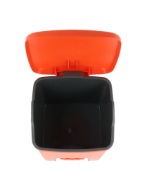 PATTUMIERA QUADRA PEDALINA LT4,5 ARANCIO