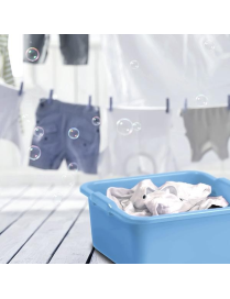 SQUARE BASIN 38x38cm 16lt BLUE