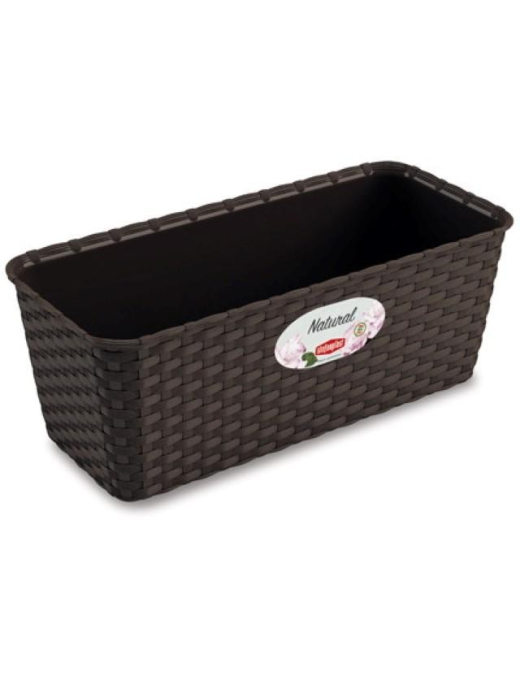 NATURAL PLANTER 30cm MOKA WITH WATER RESERVE