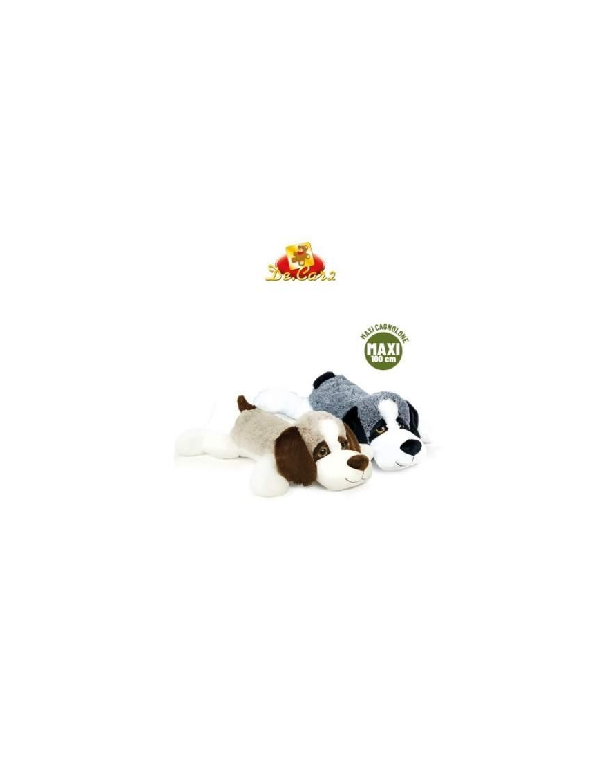 PLUSH DOG 100 CM LAID DOWN