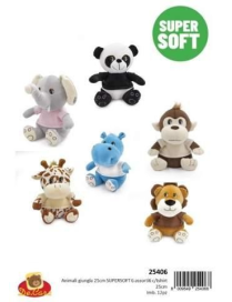 PLUSH JUNGLE ANIMALS 25 CM