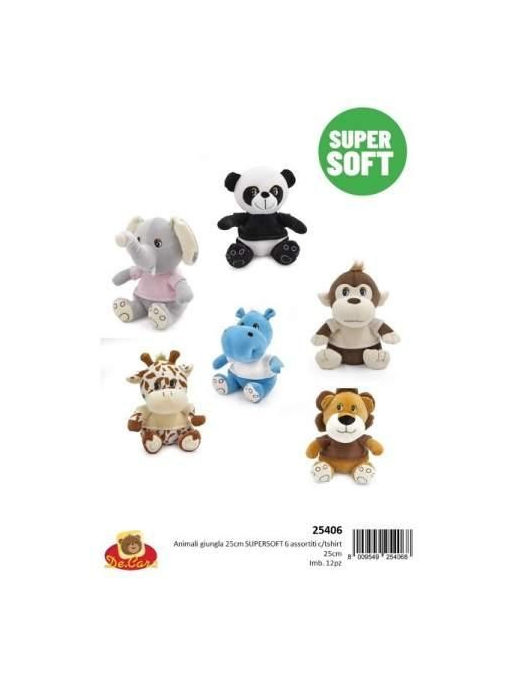 PLUSH JUNGLE ANIMALS 25 CM