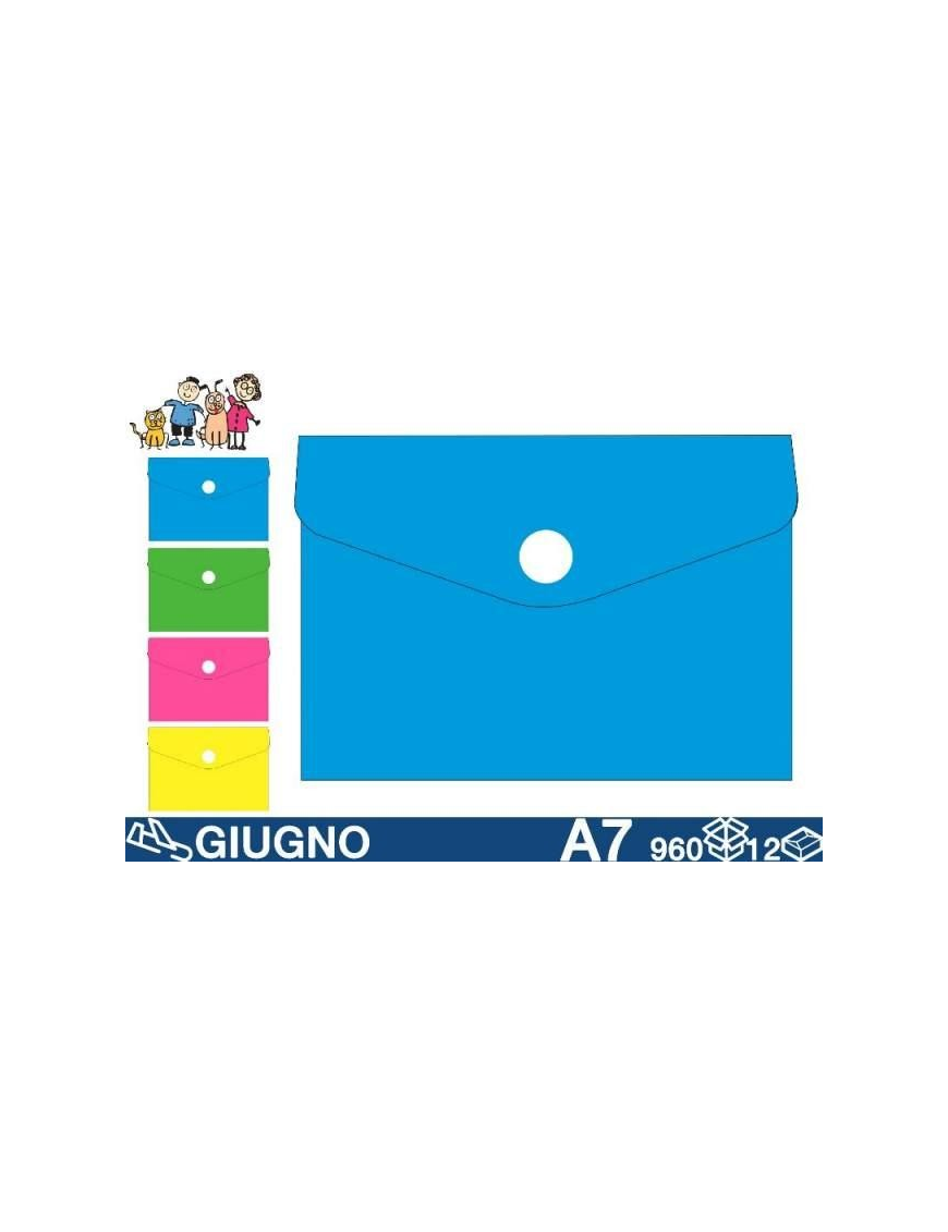FLUO DOCUMENT ENVELOPE 11x8cm A7