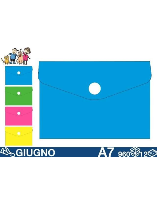 FLUO DOCUMENT ENVELOPE 11x8cm A7