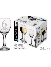CALICI IMPERO VINO 245cc 6 pezzi