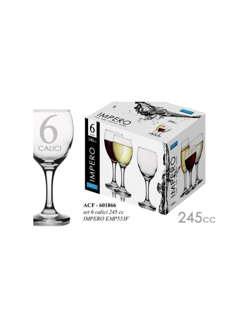 CALICI IMPERO VINO 245cc 6 pezzi