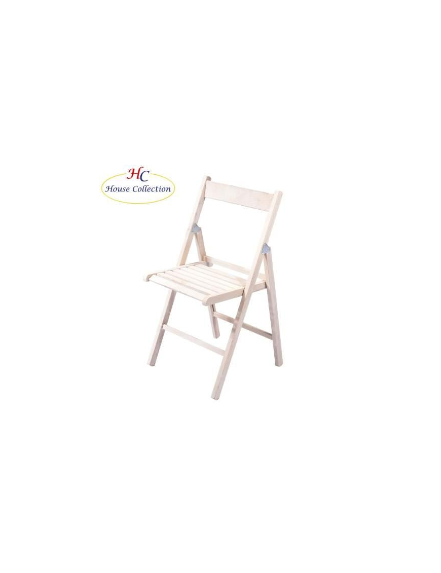 SEDIA PIEGHEVOLE BIANCO LACCATA