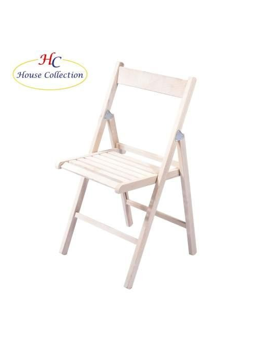 SEDIA PIEGHEVOLE BIANCO LACCATA