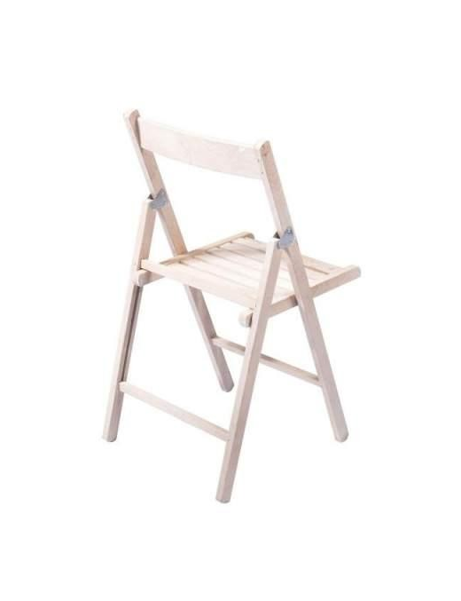 SEDIA PIEGHEVOLE BIANCO LACCATA