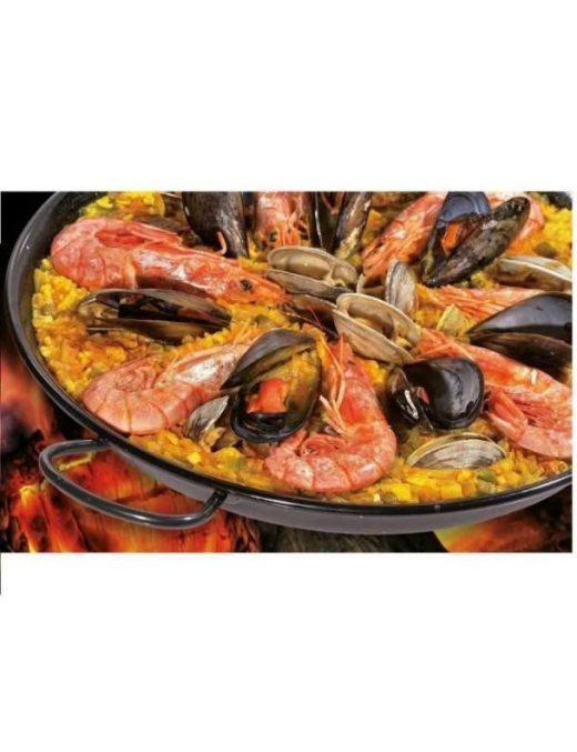 GLAZED VALENCIAN PAELLA 22 CENTIMETERS
