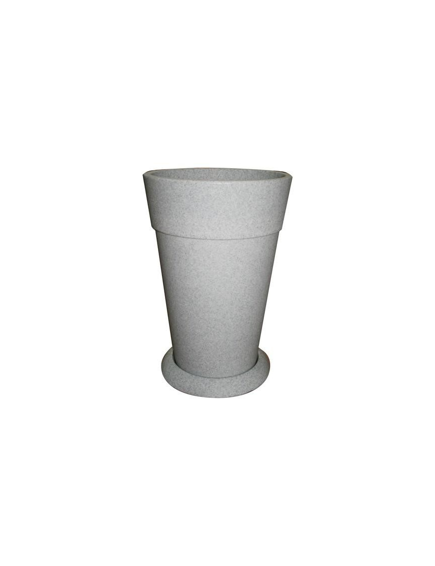 VASO CON FASCIA GRANITO 41x69 CENTIMETRI