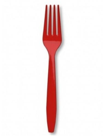 FORCHETTE SMILE COLORE ROSSO 15 PEZZI