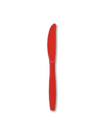 COLTELLI SMILE COLORE ROSSO 15 PEZZI