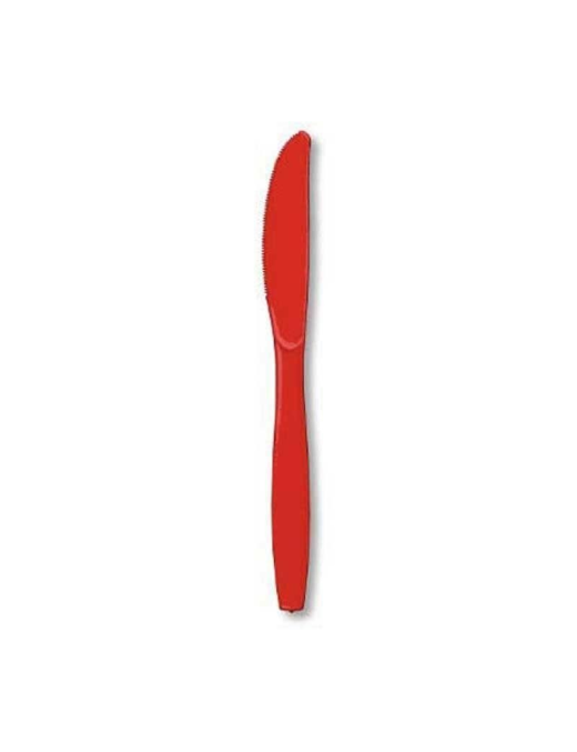 COLTELLI SMILE COLORE ROSSO 15 PEZZI
