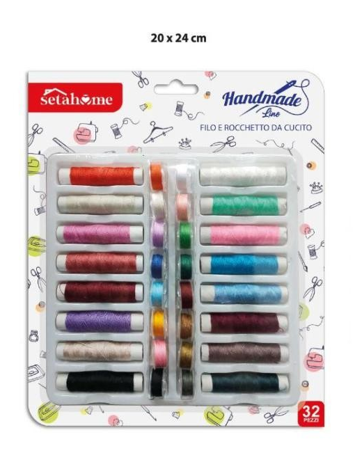 SPOLETTE ASSORTITE 32pezzi linea cucito