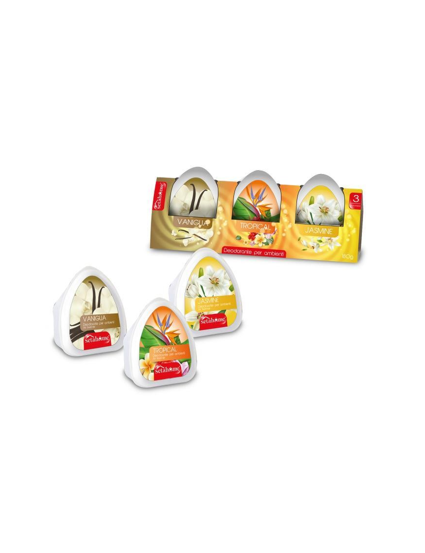 DEO AMBIENTE 60ml 3 pieces TROPIC/JASMIN/VANILLA