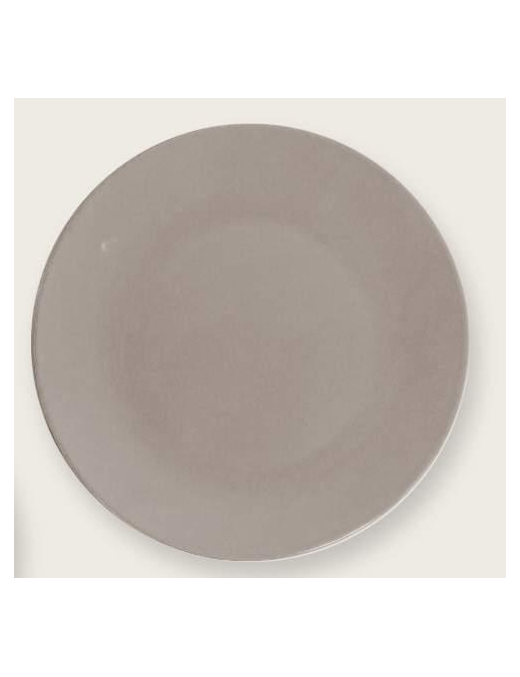 SOLID COLOR TAUPE FRUIT PLATE 20 CENTIMETERS