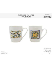 TAZZA MUG 385 MILLILITRI DECORAZIONE LIMONI
