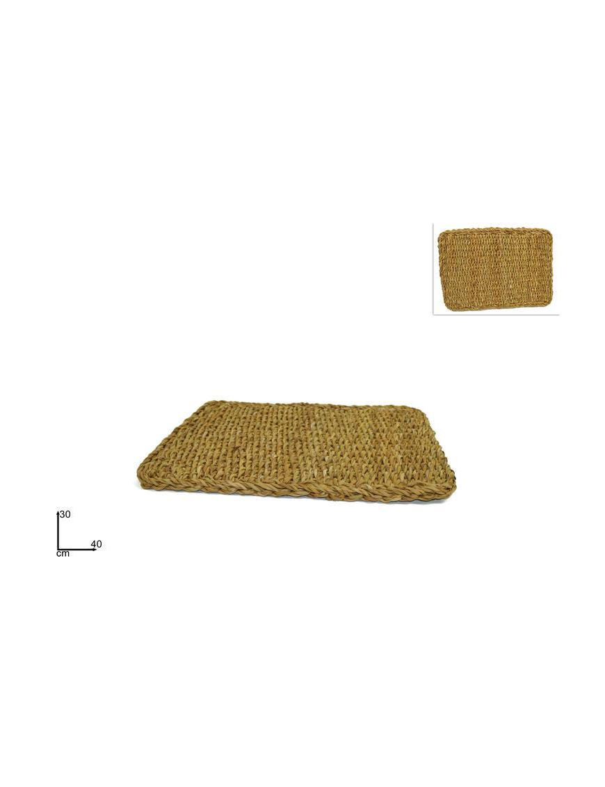 RECTANGULAR WICKER TRIVET 40x30 CENTIMETERS
