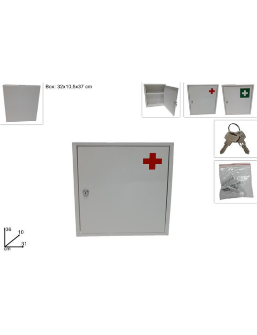 CASSETTA PRONTO SOCCORSO 36x31x10 CENTIMETRI