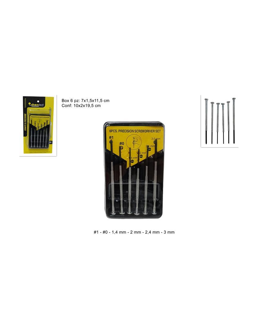 PRECISION SCREWDRIVERS 6 PIECES