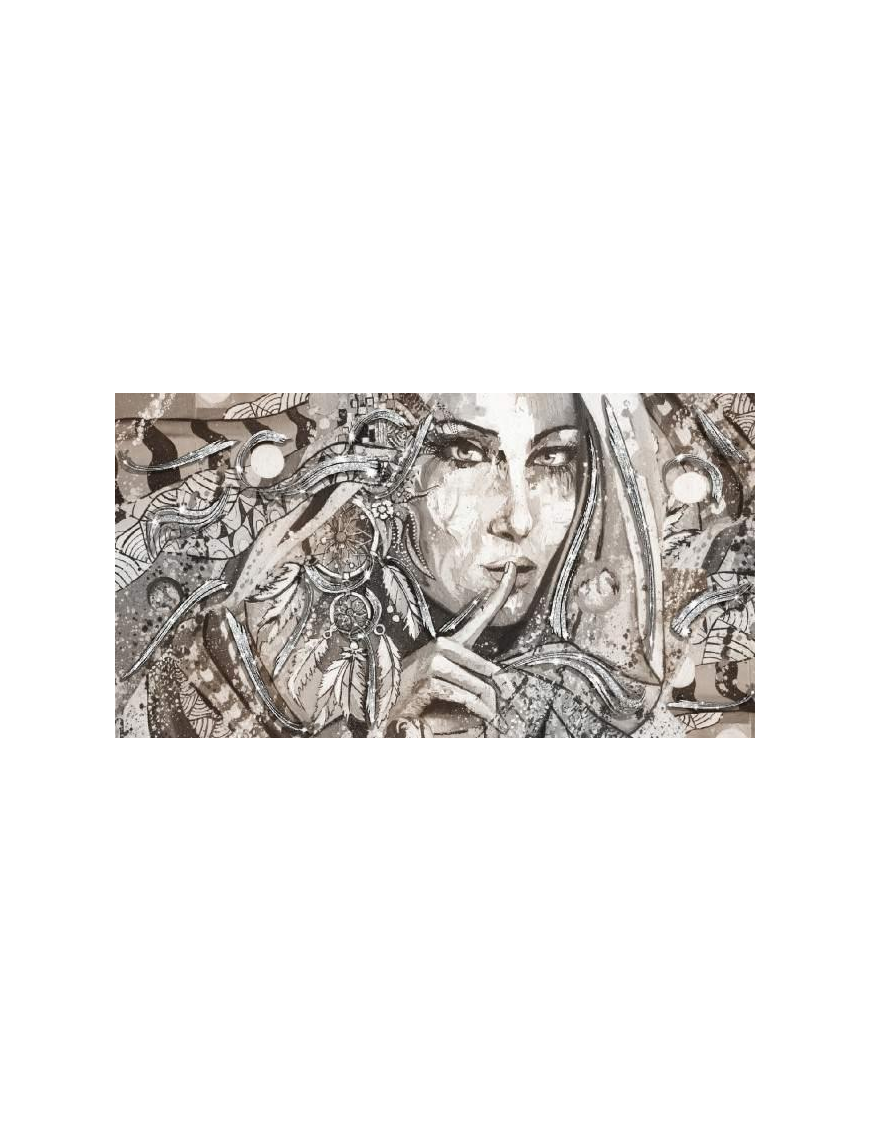 SHINY QUADRO 62x115 INDIAN ARGENTO $$