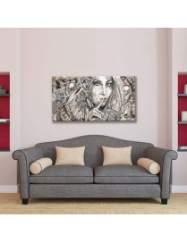 SHINY QUADRO 62x115 INDIAN ARGENTO $$