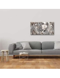 SHINY QUADRO 62x115 INDIAN ARGENTO $$