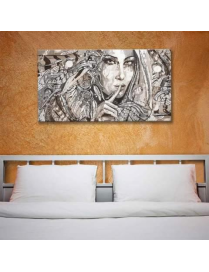 SHINY QUADRO 62x115 INDIAN ARGENTO $$