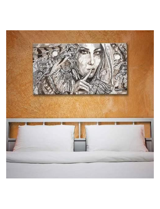 SHINY QUADRO 62x115 INDIAN ARGENTO $$