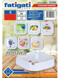 SQUARE PLASTIC ASHTRAY
