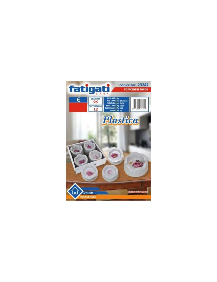 POSACENERE PLASTICA TONDO