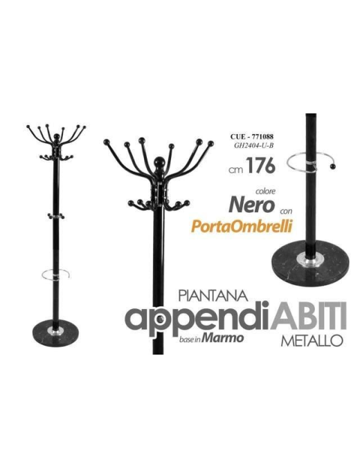 BLACK CLOTH HANGER 176cm
