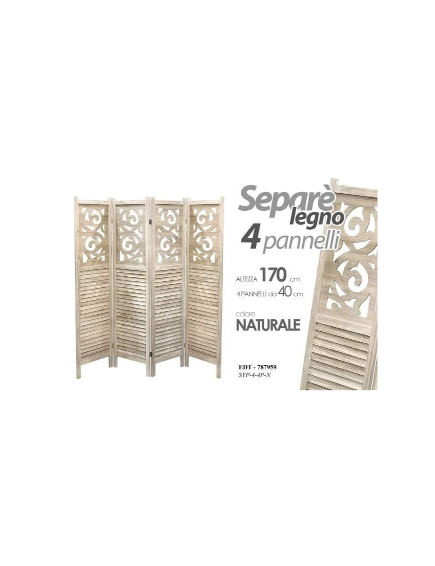SEPARE' 4 PANNELLI NATURAL