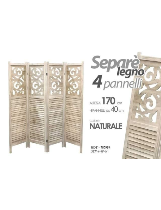 SEPARE' 4 PANNELLI NATURAL