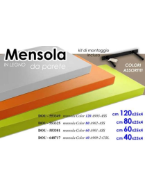 MENSOLA COLORATA 60x25x3,8cm