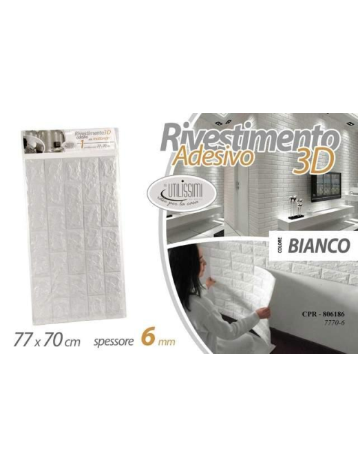 WHITE WALL COVERING 77x70x0.6cm