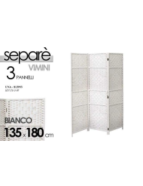 SEPARE' 3 PANNELLI BIANCO 135x180cm