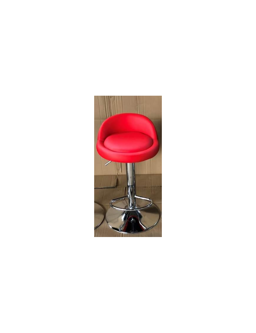 RED MDF STOOL