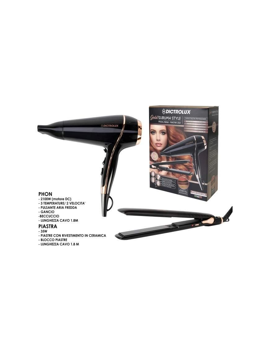 DICTROLUX 2 PIECE HAIR SET 2100W