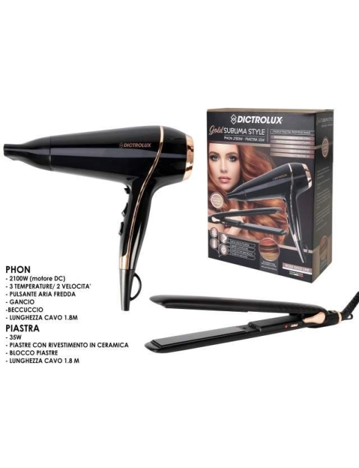 DICTROLUX SET CAPELLI 2 PEZZI 2100W