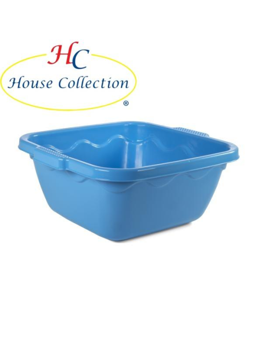 SQUARE BASIN 30cm LIGHT BLUE