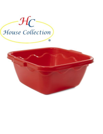 SQUARE BASIN 38cm RED