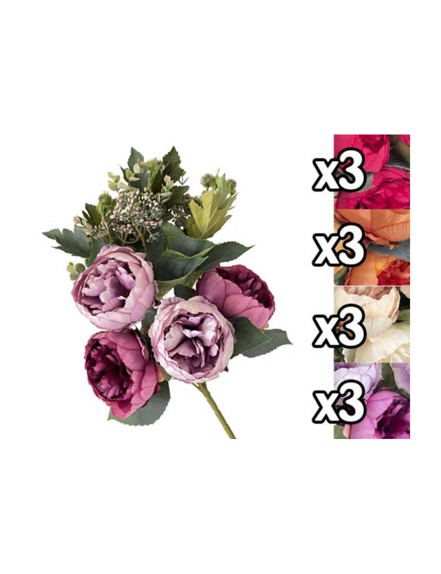 MAZZO PEONIE ELEGANT 48 CENTIMETRI