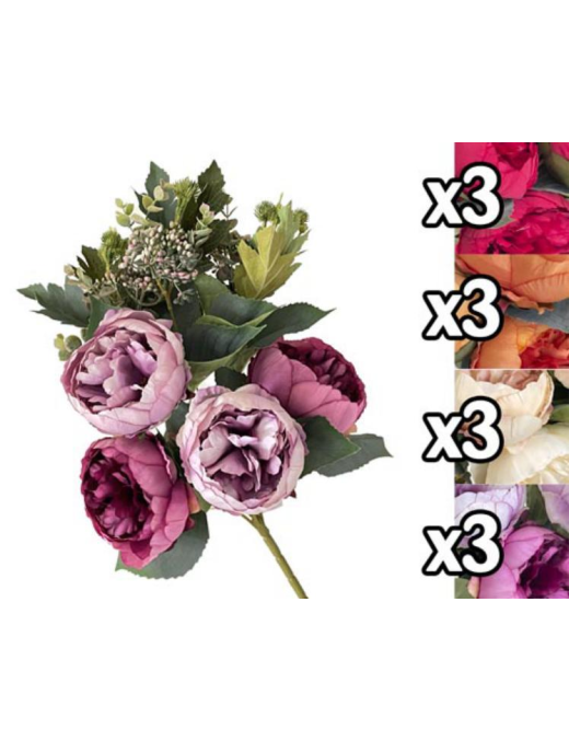 ELEGANT PEONIES BOUQUET 48 CENTIMETERS