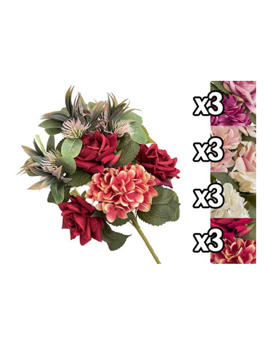 MAZZO ROSE+ORTENSIE 48 CENTIMETRI