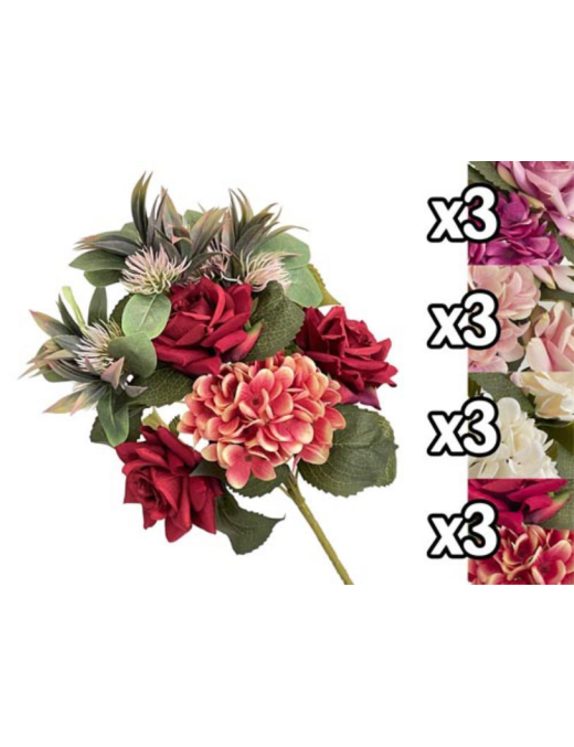 MAZZO ROSE+ORTENSIE 48 CENTIMETRI
