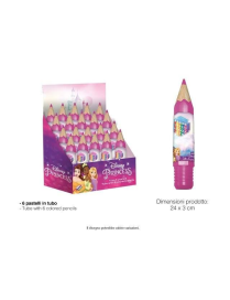 PRINCESS PENCIL COLORS 6 pieces TUBE