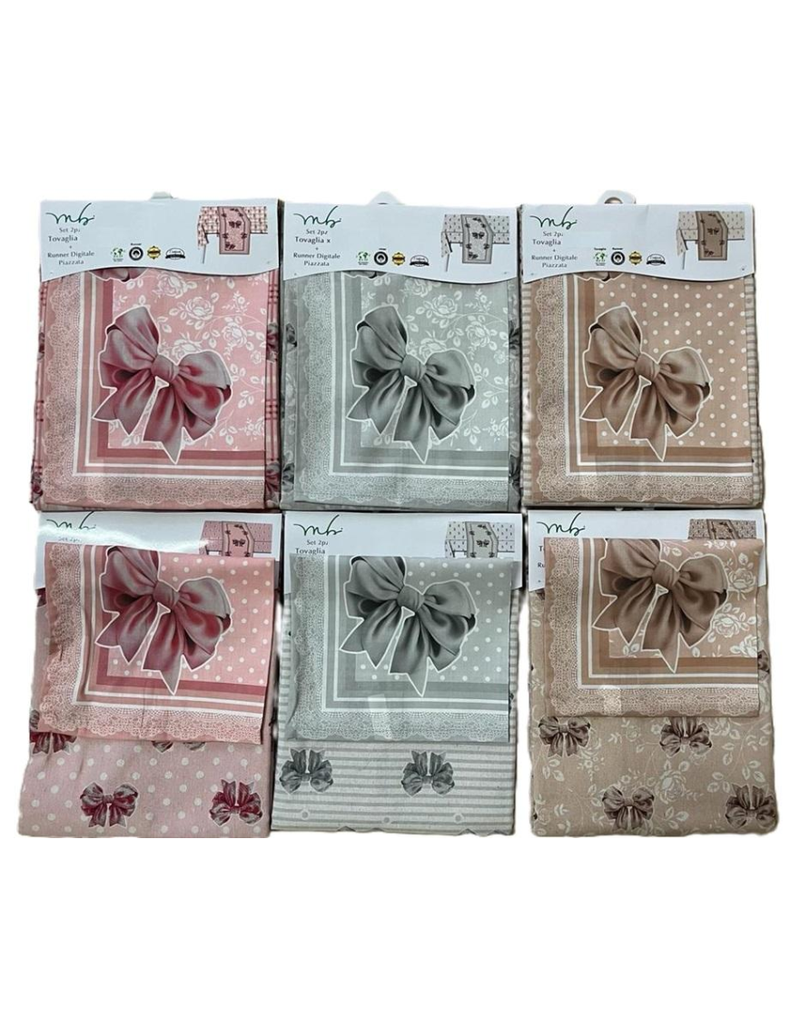 TOVAGLIA FIOCCO 130x170 CENTIMETRI + RUNNER