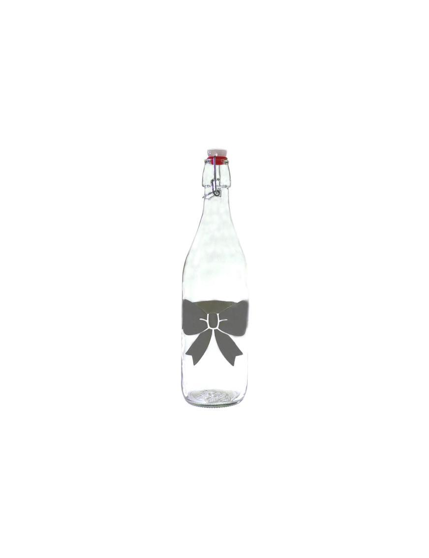 SWING BOTTLE 1lt GRAY BOW DECORATION